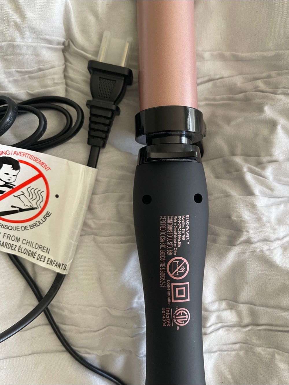 beachwaver B1.25 Pink and Black Curling/Waving Iron. Brand new never used. - Picture 4 of 6